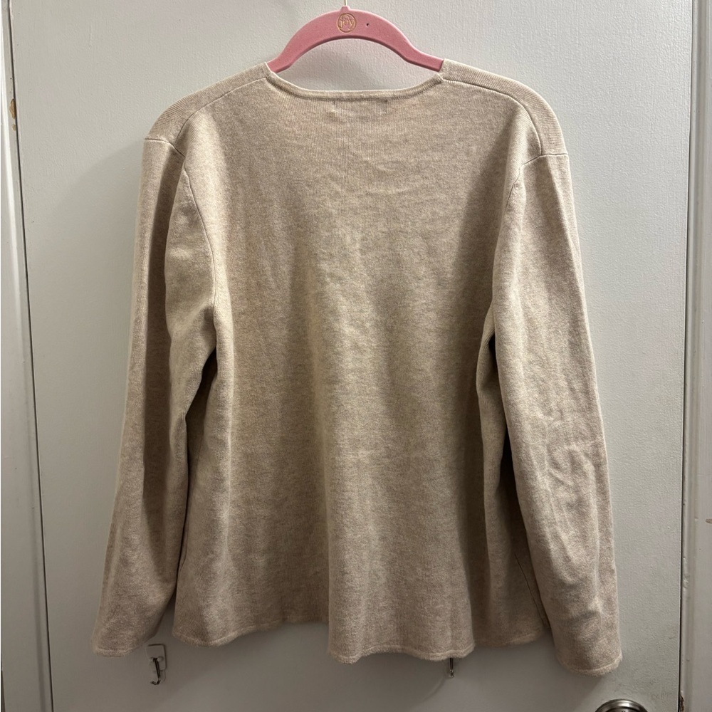 Cream Button-Up Cardigan - Picture 2 of 2